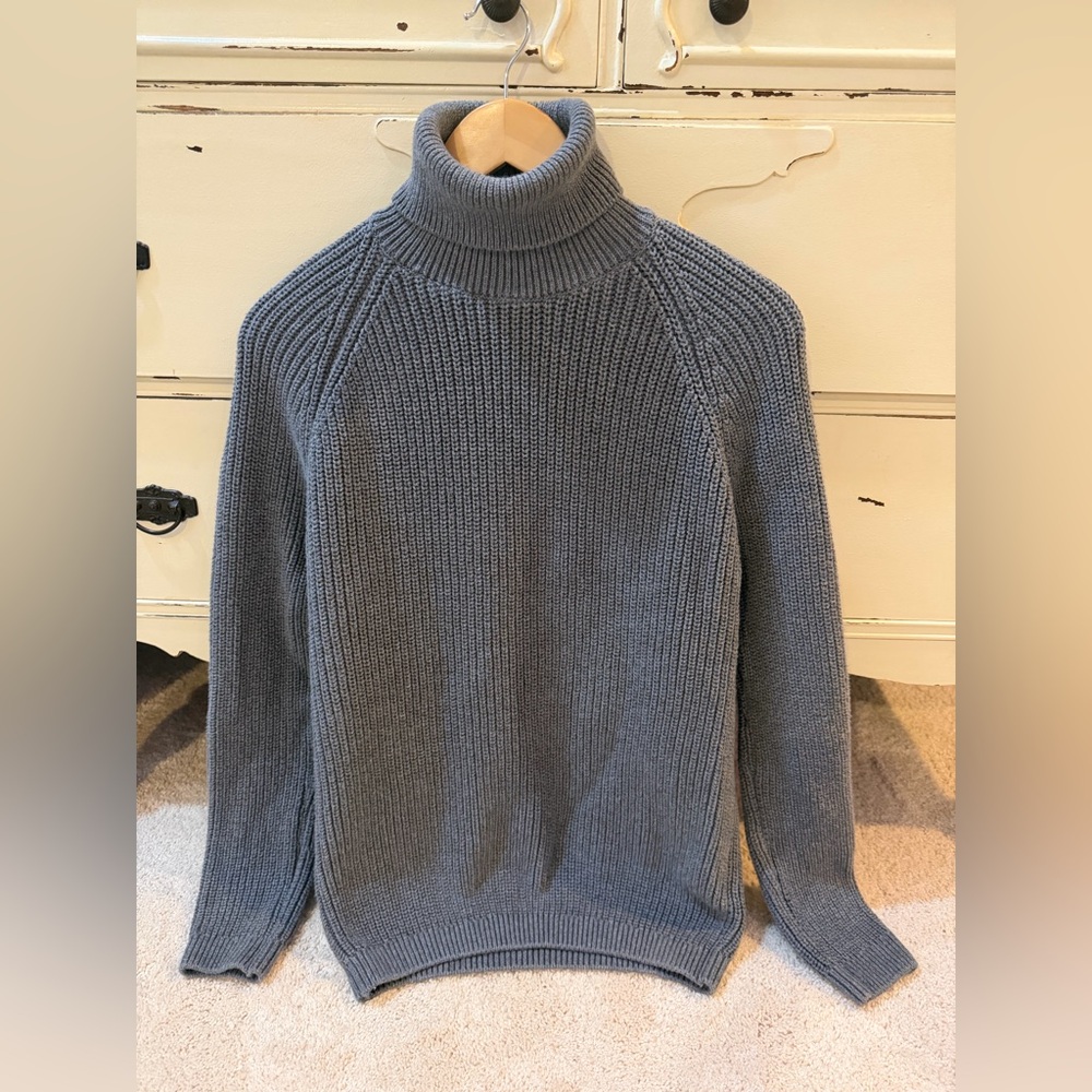 Zara Charcoal Grey Turtleneck Sweater Size Medium